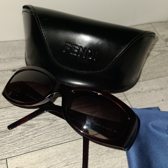 Fendi Accessories - Authentic Fendi Sunglasses With Original Case Black Brown Gold Pink